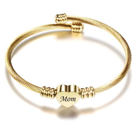 Stainless Steel Braided Mother’s Bracelets for Mom