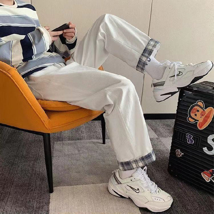 Trendy High-Waist Cargo Trousers